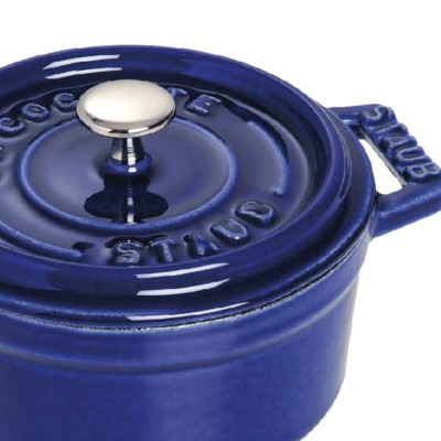 Nồi Gang Tròn STAUB Màu Xanh Đen - 30cm