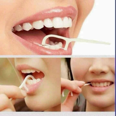 COMBO 2 Hộp 50 Tăm Chỉ Nha Khoa Tăm Nhựa Nha Khoa Tiện Dụng Làm Sạch Răng Set Tiệt Trùng (Hàng Cao Cấp) Cây Vệ Sinh Kẽ Răng Chân Nướu Chuyên Dụng Chiếc Xỉa Răng Chăm Sóc Răng Miệng