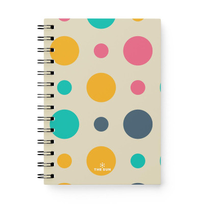 Sổ Lò Xo Bìa Cứng Retro B6 - Kẻ Ngang - 160 Trang 80gsm - The Sun 01