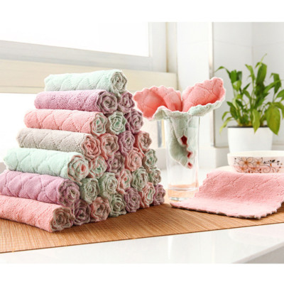 Bộ 10 khăn lau 2 mặt xuất Nhật Toki - Khăn lau không phai màu không rụng sợi- nhanh khô- Khăn lau bếp, khăn lau kính, lau bát lau tay - HN09421L