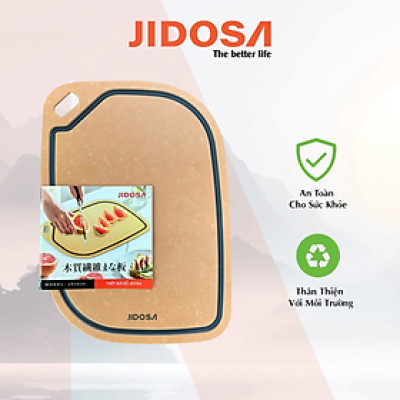 Thớt sạch sợi gỗ tự nhiên JIDOSA JD3830, an toàn, chống trầy xước , chống cong vênh dùng được trong máy rửa chén đa năng