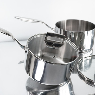 Quánh Inox 316 đúc nguyên khối Hàn Quốc vung kính đáy từ bảo hành 5 năm