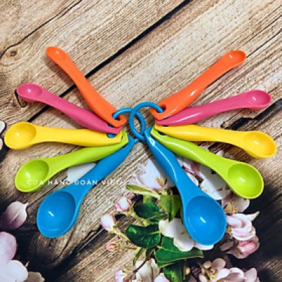 Muỗng Đong Nhiều Màu. Chuyên phục vụ Sp Gia dụng, Khuôn làm bánh, Dụng cụ học Sinh, Nhà hàng, Quán ăn, Gia dụng tiện lợi