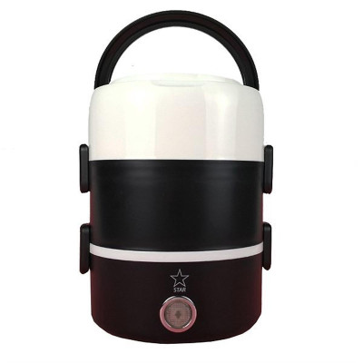 Bộ Hộp Cơm Giữ Nhiệt Văn Phòng Cao Cấp Cắm Điện inox 3 tầng - Hàng Chính Hãng