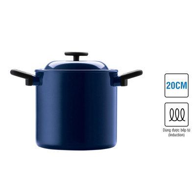 Nồi Decor Lock&Lock LDE1204IH Hai Tay Cầm (20cm) - Màu Navy