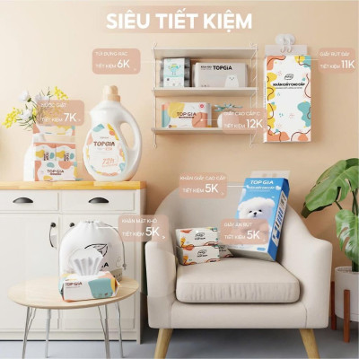 cuộn túi đựng rác có dây Top Gia PP tự huỷ sinh học thân thiện với môi trường