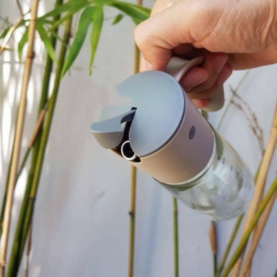 Bình Rót Dầu Nắp Mở Tự Động Có Chia Vạch Bằng Thủy Tinh Cao Cấp Dung Tích 300ml LLG706 (cam kết hàng chính hãng)