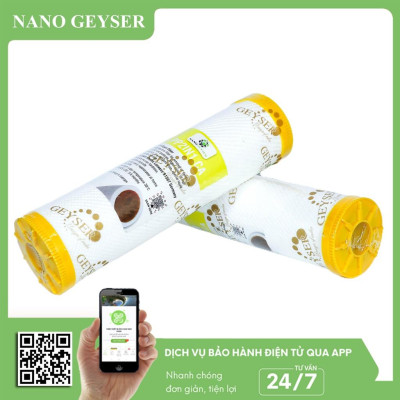 Bộ 2 lõi lọc nước 12 dùng cho các dòng máy NANO, Lõi Carbon, Cation - Hàng Chính Hãng