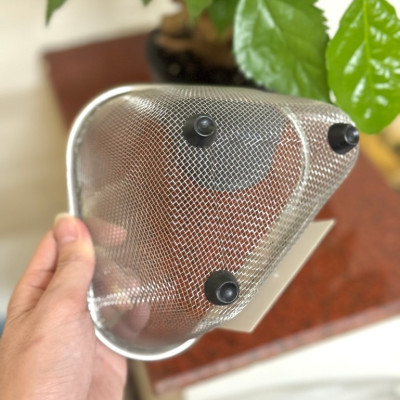 Rổ góc inox hình tam giác có chân đế Echo Metal - Hàng nội địa Nhật Bản nhập khẩu chính hãng