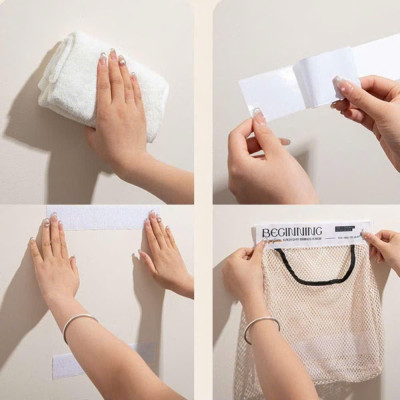 Túi Lưới, Tự Dán Tường Để Đồ Năng, Mỹ Phẩm, Đồ Dùng Vật Dụng Cá Nhân, Tiện Dụng Trong Phòng Tắm, Bếp - Takyhome  5260