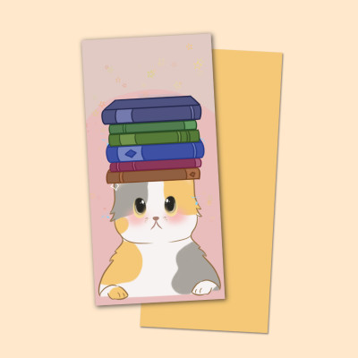 [1 Cái Ngẫu Nhiên] Bookmark Kẹp Sách, Dấu Trang Họa Tiết Hình Mèo Dễ Thương - SBOOKS