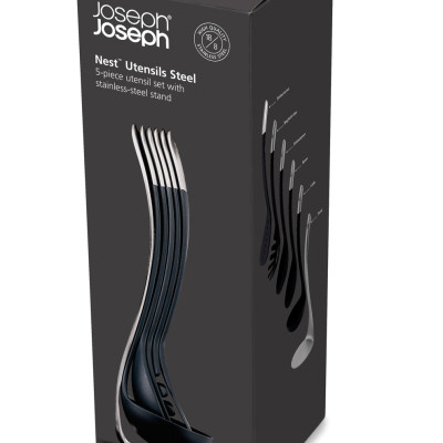 Joseph Joseph - Bộ dụng cụ nấu ăn 5 món cao cấp Nest Utensils Steel 950311