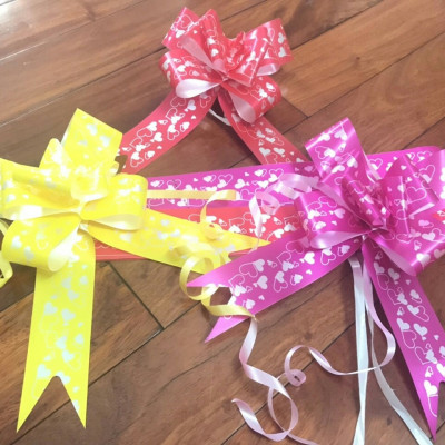  100 nơ rút size 1,8cm trang trí hộp quà lễ tiệc nhiều mẫu