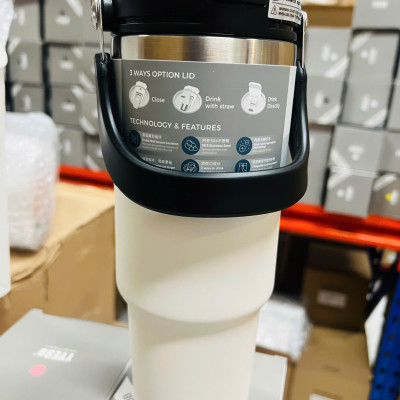 Cốc giữ nhiệt TYESO TS-8829 1050ml tay cầm công thái học Chống tràn & Giữ nhiệt 12 tiếng