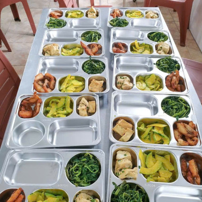 Khay Đựng Cơm Inox Cao Cấp 5 Ngăn Sâu Lòng Hàn Quốc, Khay Đựng Cơm Văn Phòng, Xí Nghiệp Đảm Bảo Vệ Sinh - HÀNG CHÍNH HÃNG MINIIN