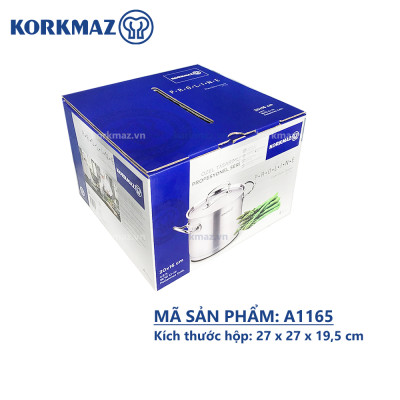 Nồi inox 18/10 thân cao Korkmaz Proline 5 lít - 20x16,5 cm