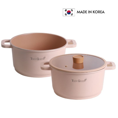 Nồi hầm Ceramic từ tính Tiger Queen CWCP-24CH - Màu hồng hoa anh đào [24cm - 5.18L] - Chính hãng