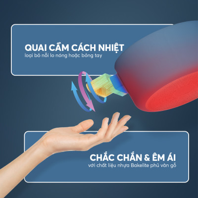 Nồi chống dính vân gỗ Elmich Nature EL-5206MG