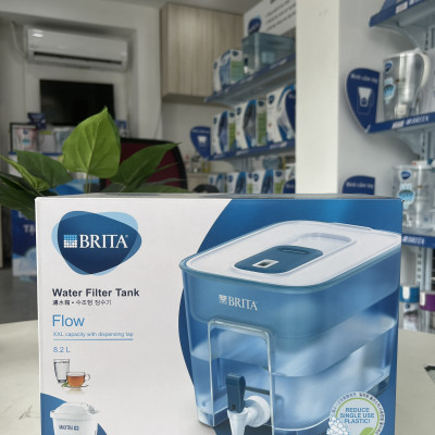Bình Lọc Nước BRITA Flow Basic Blue - 8.2L (Kèm Maxtra Plus) - Hàng Chính Hãng