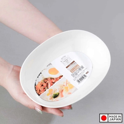 Đĩa bầu dục sâu lòng màu trắng 1.0L 