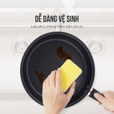 Chảo Inox chống dính 3 đáy Max B SM3766 size 20cm