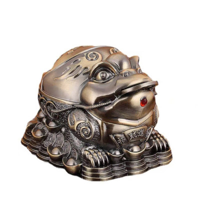  Dụng cụ Gạt Bụi Tàn để bàn Hình tượng Cóc vàng 3 chân ngậm tiền – biểu tượng chiêu tài lộc nổi bật trong phong thủy