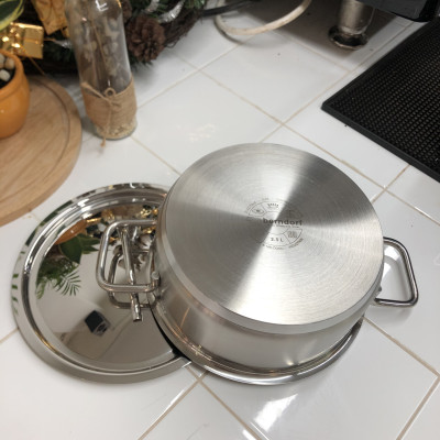 Nồi Inox 304 Đáy 3 Lớp Cao Cấp Hiệu Berndorf Sandrik - Low Casserole With Lid