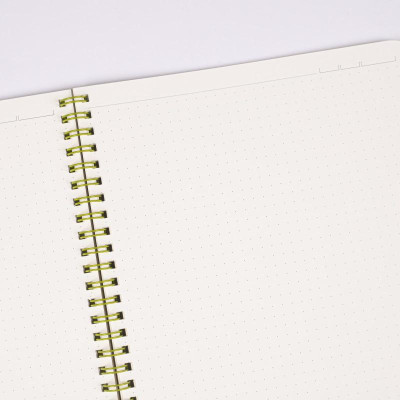 Vở Dot Grid lò xo kép bìa nhựa 2 mặt B5 80 trang 100/76; MS: 577