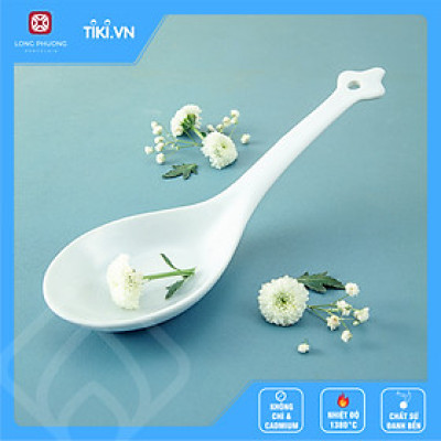 Bộ 10 sản phẩm muôi canh thẳng sứ Long Phương hàng chính hãng 