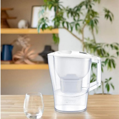 Bình lọc nước BRITA Aluna MX Pro white 2,4L kèm 3 lõi lọc model 2024 Hàng chính hãng