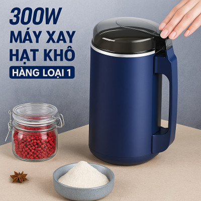 SIÊU KHỎE – Máy Xay Hạt Khô 300W Mẫu Mới, Nghiền Mịn Ngũ Cốc Cho Cả Gia Đình