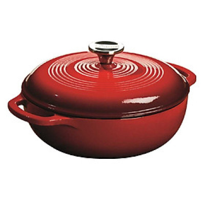 Nồi Gang Phủ Men Lodge - Đỏ/Trắng/Xanh ngọc/Đen/Xanh Dương Nhạt