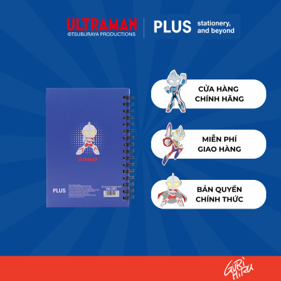 Sổ tay lò xo Ultraman A6 size nhỏ – 160 trang, giấy 80gsm, chống lóa