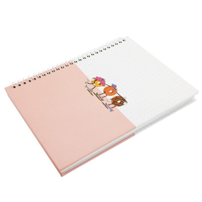 Sổ Lò Xo Teen Không Kẻ Có Chấm 80gsm - Cute Small - The Sun 03 - Màu Hồng