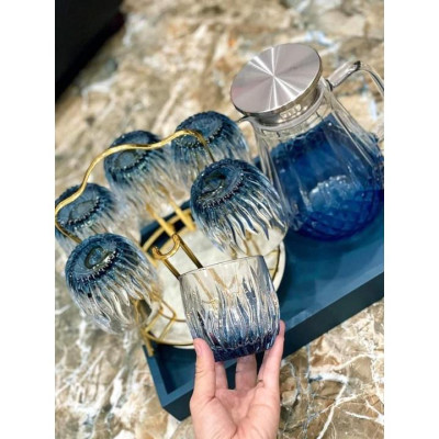 BỘ 6 CỐC THỦY TINH UỐNG NƯỚC MẠ XANH CHỊU NHIỆT CAO CẤP