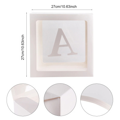 Hộp ĐỰNG BONG BÓNG trong suốt - trang trí sinh nhật, thôi nôi và party