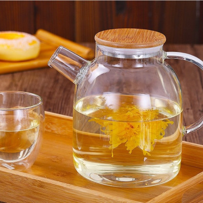 ẤM PHA TRÀ THỦY TINH LẮP GỖ, 1000ml _AVN51