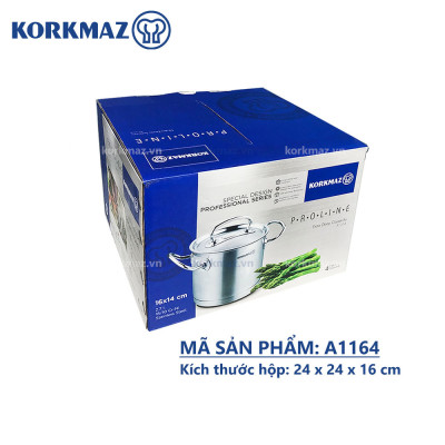 Nồi inox 18/10 thân cao Korkmaz Proline 2.7 lít - 16x14 cm