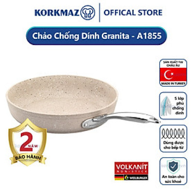 Chảo chống dính Korkmaz Granita 24 cm - 2 lít