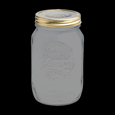 Hũ thủy tinh 500ml Quattro Invetro Ý - Hàng Chính Hãng