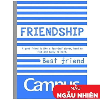 Vở A5 - 4 Ly Ngang 96 Trang ĐL 70g/m2 - Campus Emotions - Friendship - NB- AETM96 (Mẫu Màu Giao Ngẫu Nhiên)