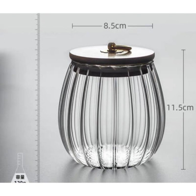 lọ thủy tinh nắp gỗ đựng trà,đựng thảo dược đồ khô,đựng đường mẫu mới nhất