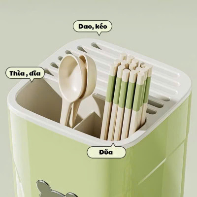 Hộp Đựng Dao Kéo Đũa Đa Năng - ống đựng đũa – Giỏ Đựng Dao Kéo Tiện Lợi Cho Căn Bếp Gọn Gàng - HÀNG CHÍNH HÃNG MINIIN