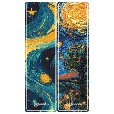 10 Cái Bookmark Kẹp Sách, Dấu Trang Hoạ Tiết Tranh Van Gosh  - SBOOKS