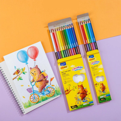 Hộp 12 Bút Chì Màu Hai Đầu - Double Ended Colored Pencils - Colokit CPC-C035