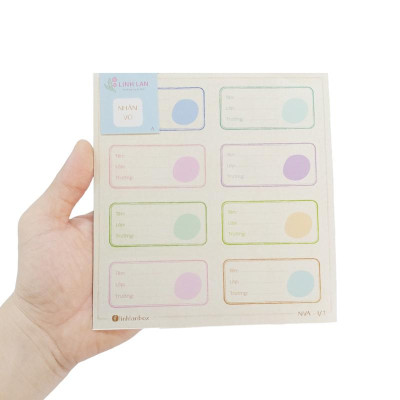 Bộ 24 Nhãn Vở A - Linh Lan