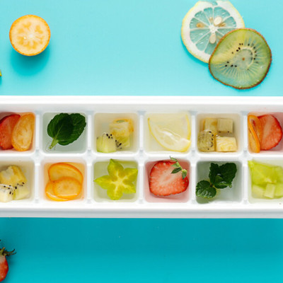 Khay đá 12 viên kèm khay trữ đá Nakaya - Hàng nội địa Nhật Bản nhập khẩu chính hãng