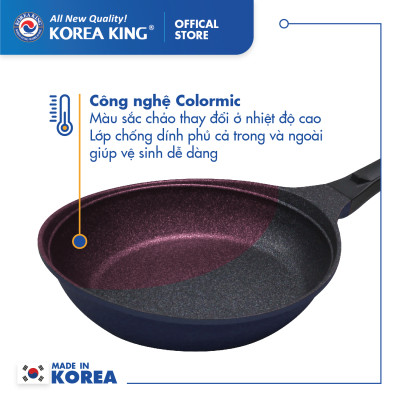 Chảo cạn Colormic Korea King KFP-26CI (size 26cm) - Hàng chính hãng