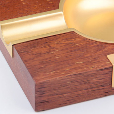 Gạt tàn xì gà gỗ 2 điếu HB-3018