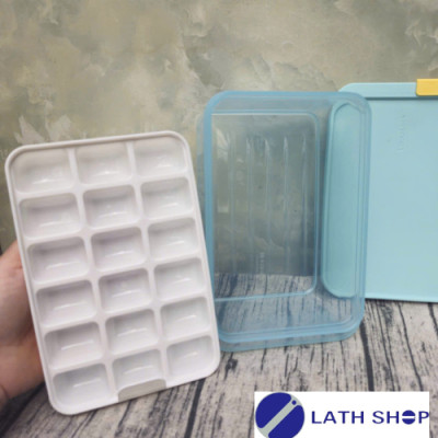 Hộp Bảo Quản Thực Phẩm, Trữ Đông LocknLock HFL104D18 Kèm Khay Đá 18 Viên Sản Xuất Hàn Quốc -1.65L